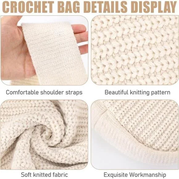 Crochet Bag, Hippie Knit Bag - Picture 5 of 14